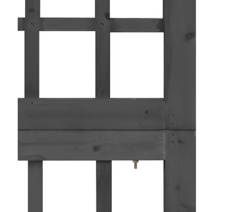 6 Paneļu Istabas Aizslietnis, Melns, Egles Koks, 242,5X180 Cm Vidaxl