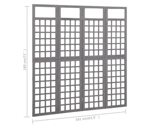 4 Paneeliga Sirm/Ronitaimede Alus, Hall, Kuusepuit, 161X180 Cm