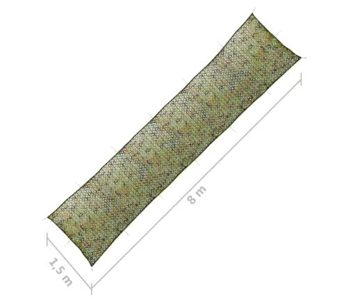 Hoiukotiga Peitevõrk, 1,5 X 8 M, Roheline