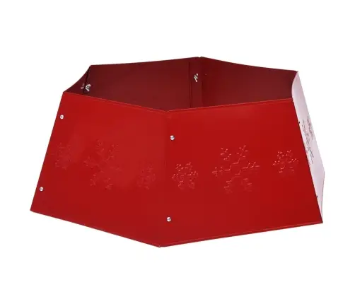 Ziemassvētku Egles Pamatnes Pārsegs, Sarkans, Ø68X25 Cm Vidaxl