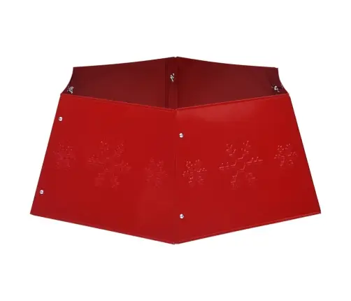 Ziemassvētku Egles Pamatnes Pārsegs, Sarkans, Ø68X25 Cm Vidaxl