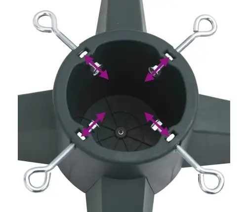 Jõulukuuse Alus, Roheline, 55.5X55.5X15 Cm