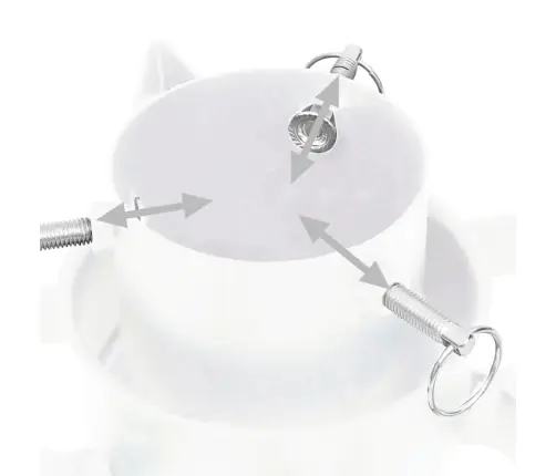 Ziemassvētku Egles Statīvs, Balts, 47X47X13,5 Cm Vidaxl