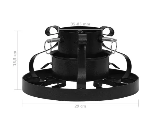 Ziemassvētku Egles Statīvs, Melns, 29X29X15,5 Cm Vidaxl