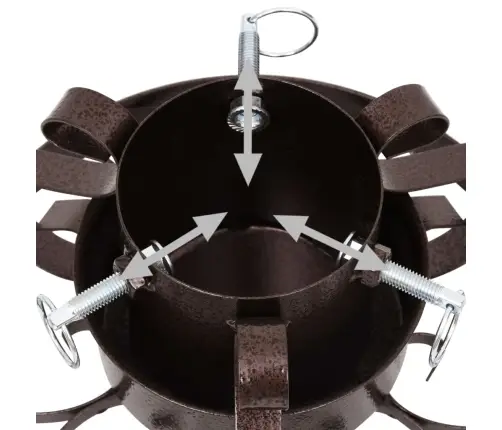 Kalėdų Eglutės Stovas, Sendintos Vario Spalvos, 29X29X15,5Cm