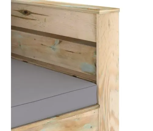 2-Daļīgs Dārza Atpūtas Mēbeļu Komplekts Ar Matračiem, Koks Vidaxl