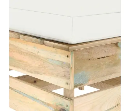 4-Daļīgs Dārza Atpūtas Mēbeļu Komplekts Ar Matračiem, Koks Vidaxl