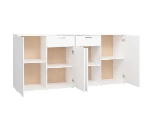 Puhvetkapp, Valge, 160 X 36 X 75 cm Tehispuit