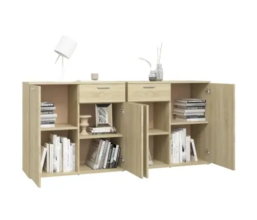 Kumode, Ozolkoka Krāsa, 160X36X75 Cm, Inženierijas Koks Vidaxl