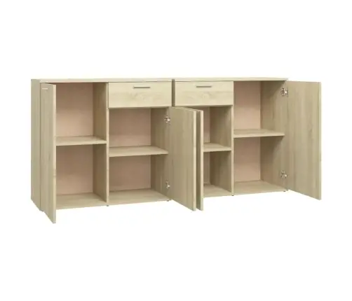 Kumode, Ozolkoka Krāsa, 160X36X75 Cm, Inženierijas Koks Vidaxl