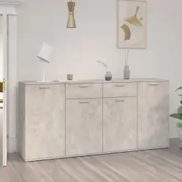 Puhvetkapp, Betoonhall, 160 X 36 X 75 cm Tehispuit