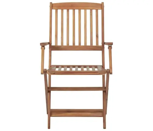 Kokkupandavad Aiatoolid, 6 Tk, Patjadega, Akaatsiapuit