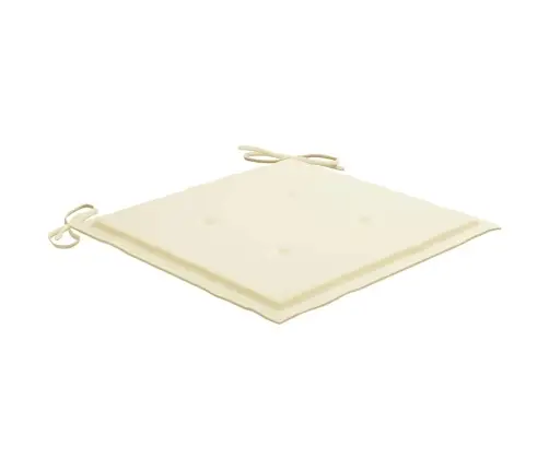 Saliekami Dārza Krēsli Ar Matračiem, 6 Gab., Akācijas Masīvkoks Vidaxl