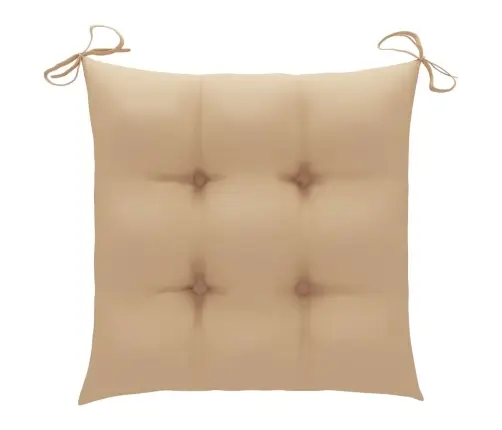 Saliekami Dārza Krēsli Ar Matračiem, 6 Gab., Akācijas Masīvkoks Vidaxl