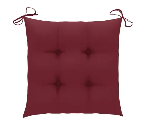 Kokkupandavad Aiatoolid, 6 Tk, Patjadega, Akaatsiapuit