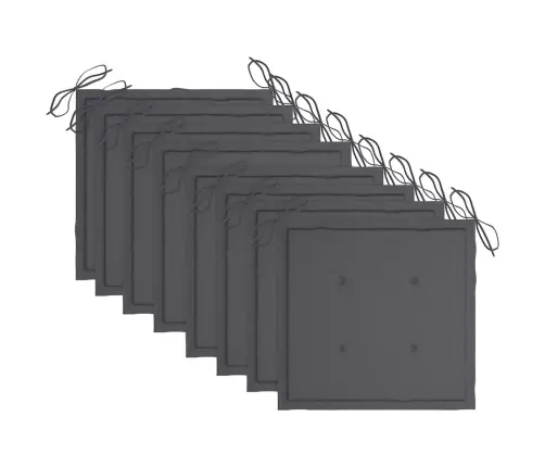 Kokkupandavad Aiatoolid 8 Tk, Patjadega, Akaatsiapuit