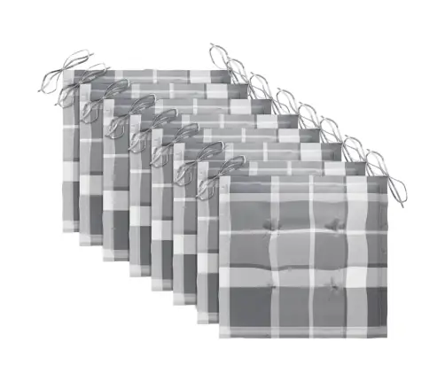 Saliekami Dārza Krēsli Ar Matračiem, 8 Gab., Akācijas Masīvkoks Vidaxl