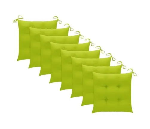 Saliekami Dārza Krēsli Ar Matračiem, 8 Gab., Akācijas Masīvkoks Vidaxl