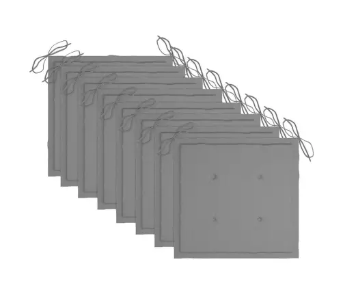 Saliekami Dārza Krēsli Ar Matračiem, 8 Gab., Akācijas Masīvkoks Vidaxl