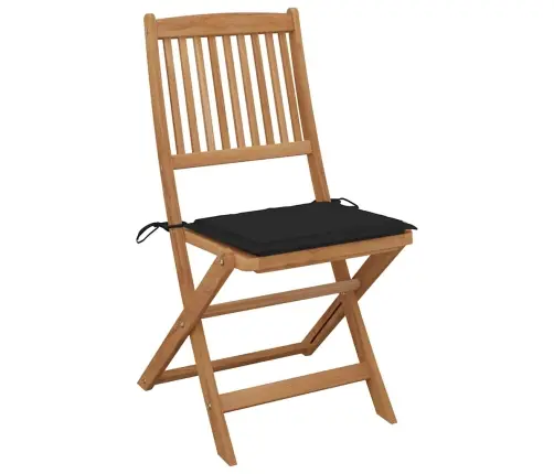 Sulankstomos Sodo Kėdės Su Pagalvėlėmis, 8Vnt., Akacija