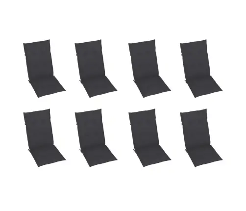 Kokkupandavad Aiatoolid Patjadega 8 Tk Akaatsiapuit