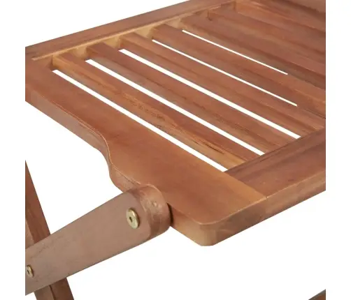 Saliekami Āra Krēsli, 8 Gab., Akācijas Masīvkoks Vidaxl