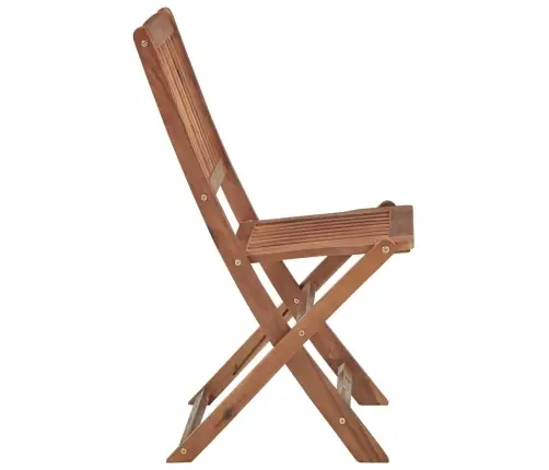 Kokkupandavad Välitoolid Patjadega, 8 Tk, Akaatsiapuit