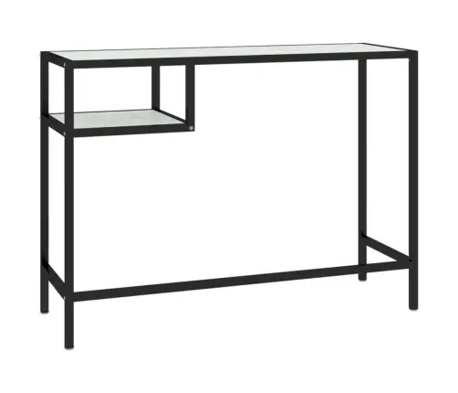Datorgalds, Balts Marmora Raksts, 100X36X74 Cm, Rūdīts Stikls Vidaxl