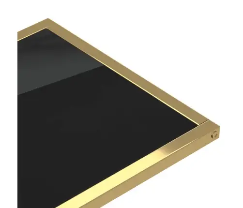 Datorgaldiņš, 50X35X65 Cm, Melns Rūdīts Stikls Vidaxl