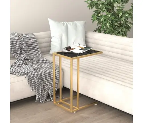 Arvuti Lisalaud, Must Marmor, 50X35X65 cm Karastatud Klaas