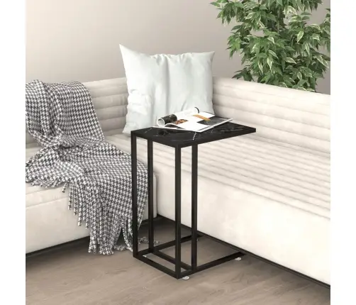 Šoninis Kompiuterio Staliukas, Marmuro, 50X35X65cm Stiklas