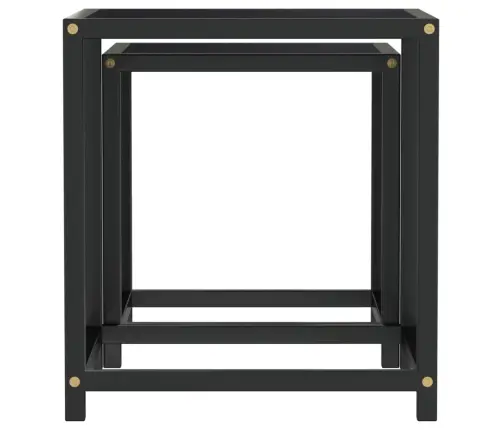 Teelaud 2 Tk, Mdf, Must