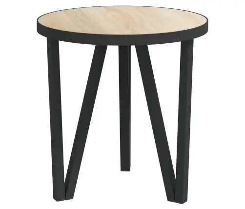 Tējas Galdiņš, Ozolkoka Krāsa, Ø35 Cm, Mdf Vidaxl