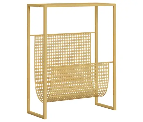 Žurnālu Turētājs, Zelta Krāsa, 35X15X45 Cm, Tērauds Vidaxl