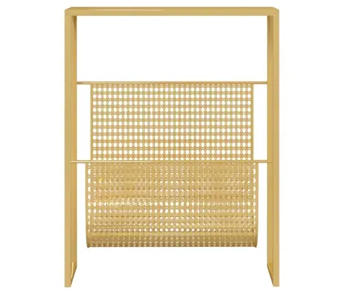 Žurnālu Turētājs, Zelta Krāsa, 35X15X45 Cm, Tērauds Vidaxl