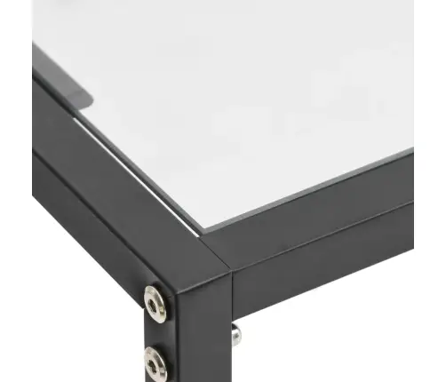 Konsoles Galdiņš, 140X35X75,5 Cm, Caurspīdīgs Rūdīts Stikls Vidaxl