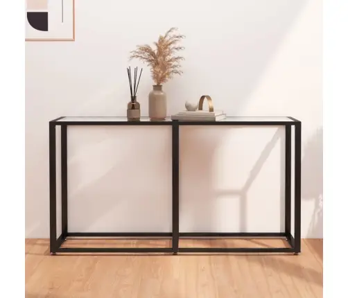 Konsoles Galdiņš, 140X35X75,5 Cm, Caurspīdīgs Rūdīts Stikls Vidaxl