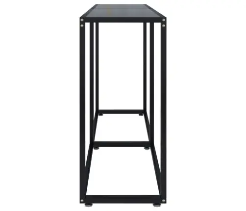 Konsoles Galdiņš, Melns, 140X35X75,5 Cm, Rūdīts Stikls Vidaxl