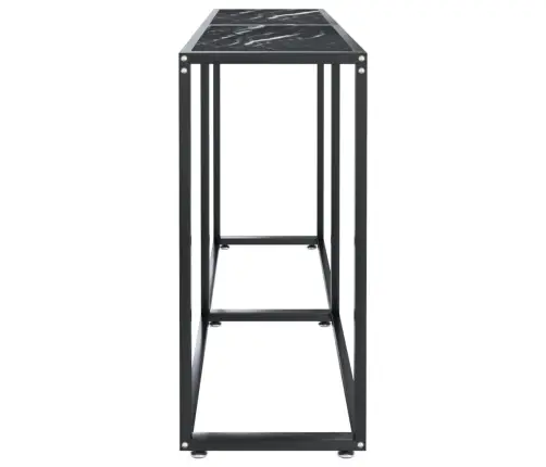 Konsoollaud, Must Marmor, 140 X 35 X 75,5 cm Karastatud Klaas
