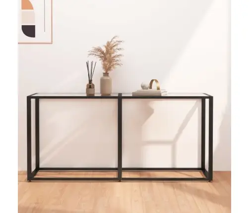 Konsoles Galdiņš, 160X35X75,5 Cm, Caurspīdīgs Rūdīts Stikls Vidaxl