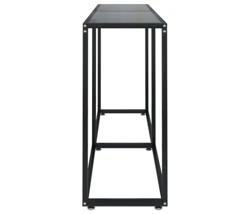 Konsoles Galdiņš, Melns, 160X35X75,5 Cm, Rūdīts Stikls Vidaxl