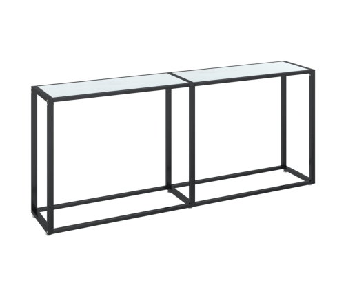 Konsoles Galdiņš, Marmora Raksts, 180X35X75,5 Cm, Rūdīts Stikls Vidaxl