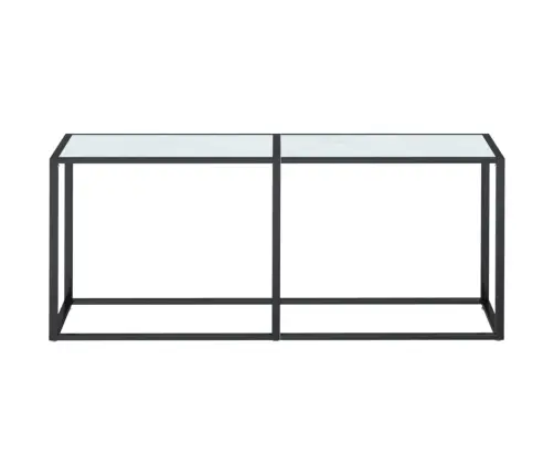 Konsoles Galdiņš, Marmora Raksts, 180X35X75,5 Cm, Rūdīts Stikls Vidaxl
