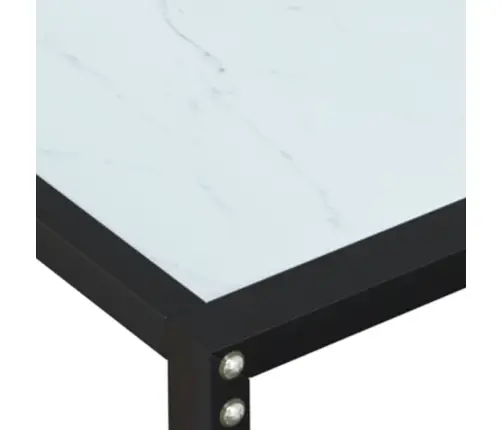 Konsoles Galdiņš, Marmora Raksts, 180X35X75,5 Cm, Rūdīts Stikls Vidaxl