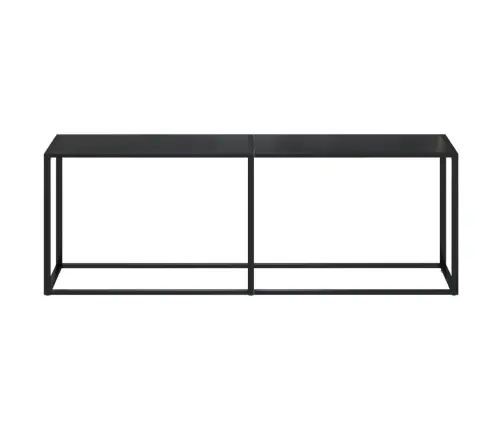 Konsolinis Staliukas, Juodas, 220X35X75,5cm Stiklas