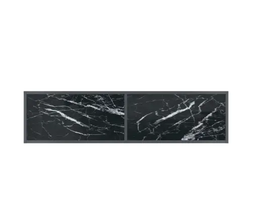 Konsolinis Staliukas, Juodas, 140X35X75,5cm Grūdintas Stiklas