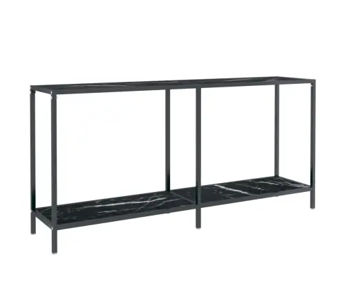 Konsolinis Staliukas, Juodas, 160X35X75,5cm Grūdintas Stiklas Konsolinis Staliukas, Juodas, 160X35X75,5cm Grūdintas Stiklas
