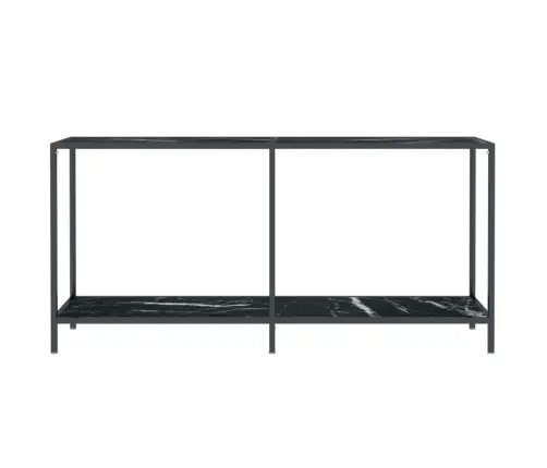 Konsolinis Staliukas, Juodas, 160X35X75,5cm Grūdintas Stiklas Konsolinis Staliukas, Juodas, 160X35X75,5cm Grūdintas Stiklas