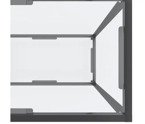 Konsoles Galds, 200X35X75,5 Cm, Rūdīts Stikls, Caurspīdīgs Vidaxl