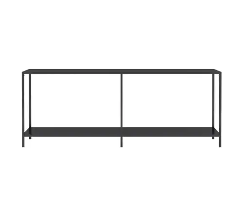 Konsoles Galds, 200X35X75,5 Cm, Rūdīts Stikls, Melns Vidaxl